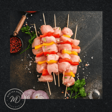 RECETTE Madina Daoudi - 
Brochette de poulet Nature  - options