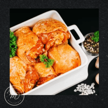 RECETTE Madina Daoudi - 
Cuisses de poulet marinées sans os  - options