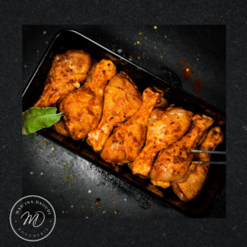 RECETTE Madina Daoudi - 
Pilons de poulet marinés  - options